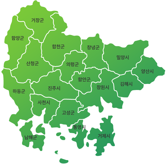 경상남도 지도